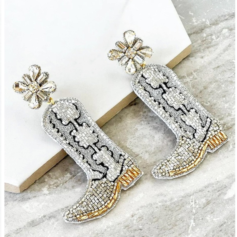 Dos Femmes KACEY BOOT EARRINGS (cowboy boot earrings)